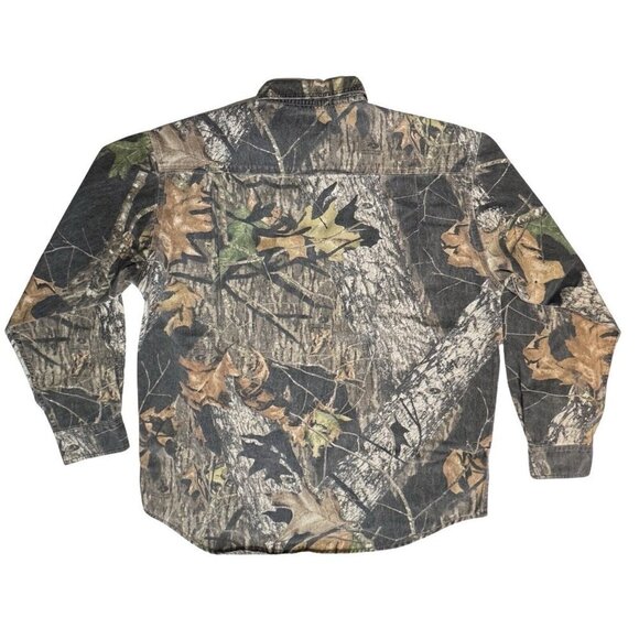 MOSSY OAK Heavy‎ Duty Camo Button-Down Shirt Mens Large Hunting Woodsman Sports - Picture 15 of 15
